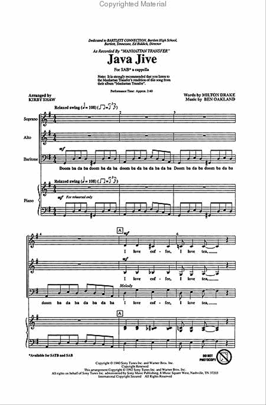 Java Jive 3-Part scores gallery preview page 2
