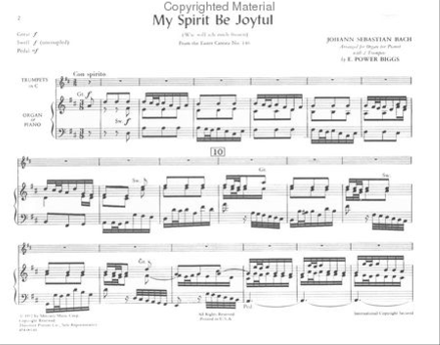 My Spirit Be Joyful (Wie Will Ich Mich Freuen) Chamber Music scores gallery preview page 2