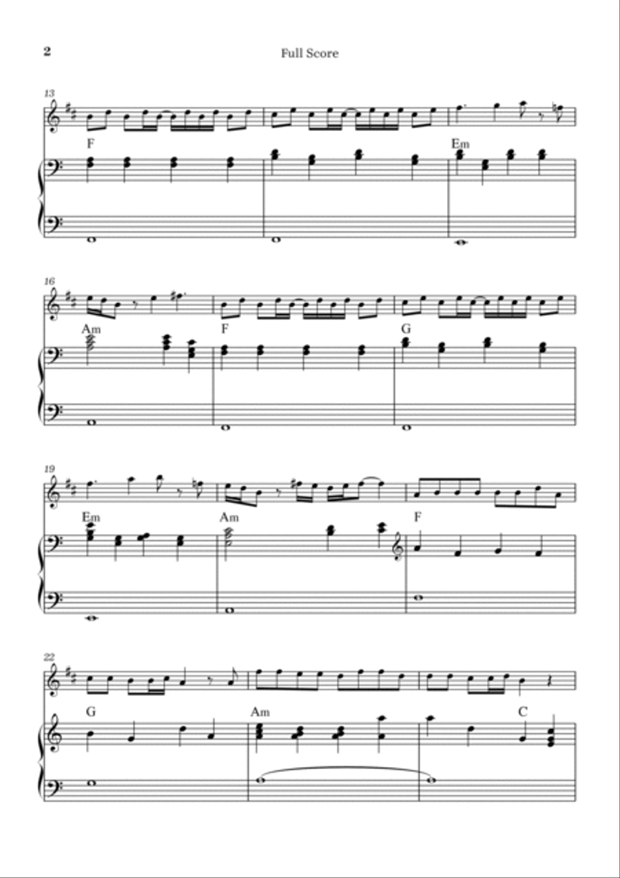 Peaches B-Flat Clarinet scores gallery preview page 2