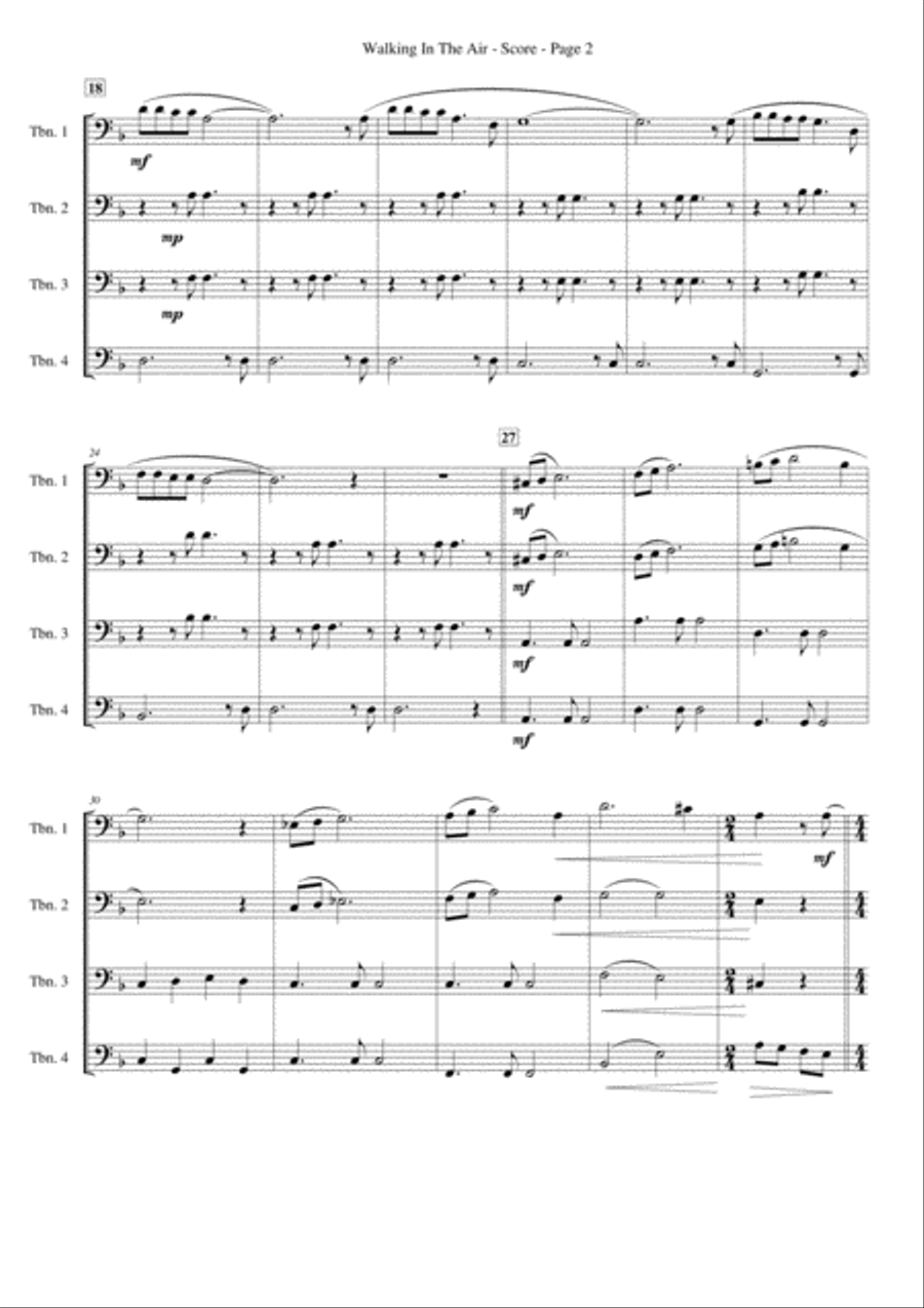 Walking In The Air Walking In The Air Brass Ensemble scores gallery preview page 2