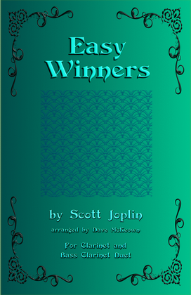 Book cover for The Easy Winners, Duet for Clarinet and Bass Clarinet