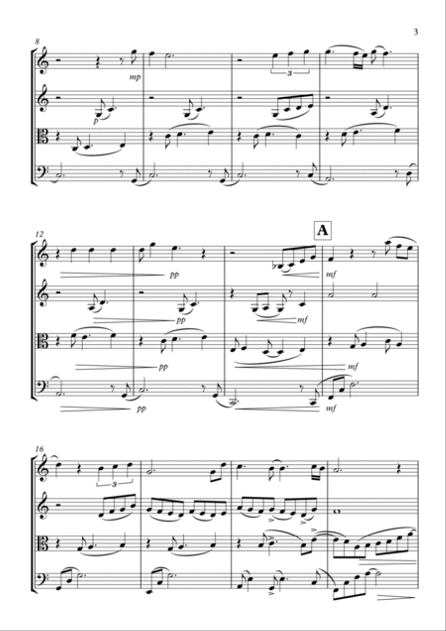 Endless Love String Quartet scores gallery preview page 3