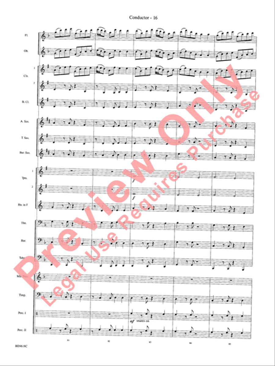 Hatikvah Concert Band scores gallery preview page 19