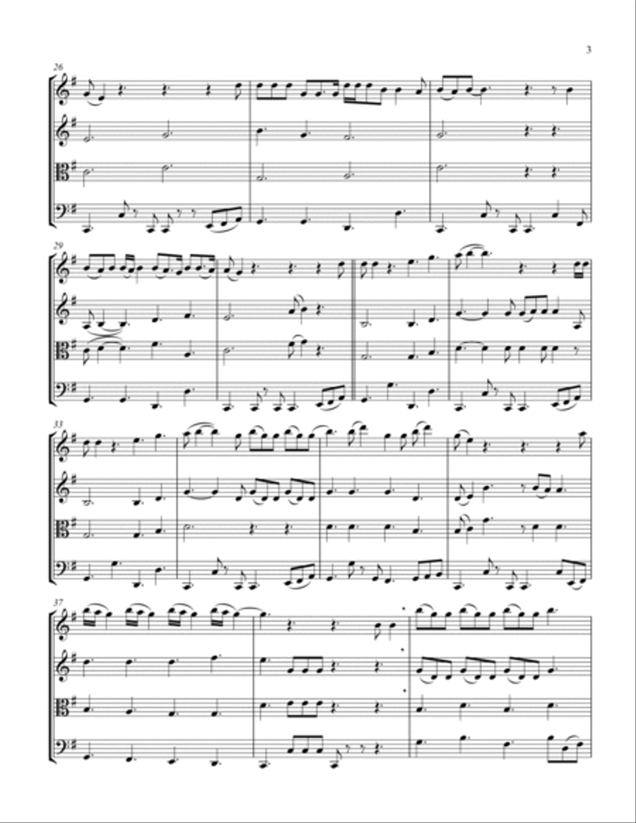 Lover String Quartet scores gallery preview page 3