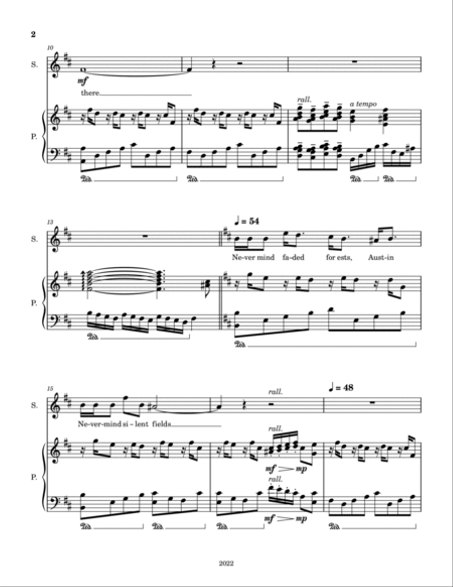 Poems: There is Another Sky Soprano Voice scores gallery preview page 2