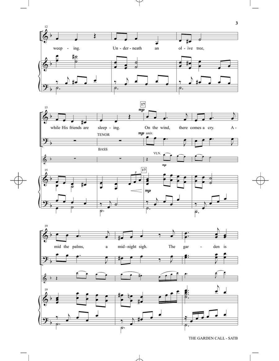 The Garden Call 4-Part scores gallery preview page 2