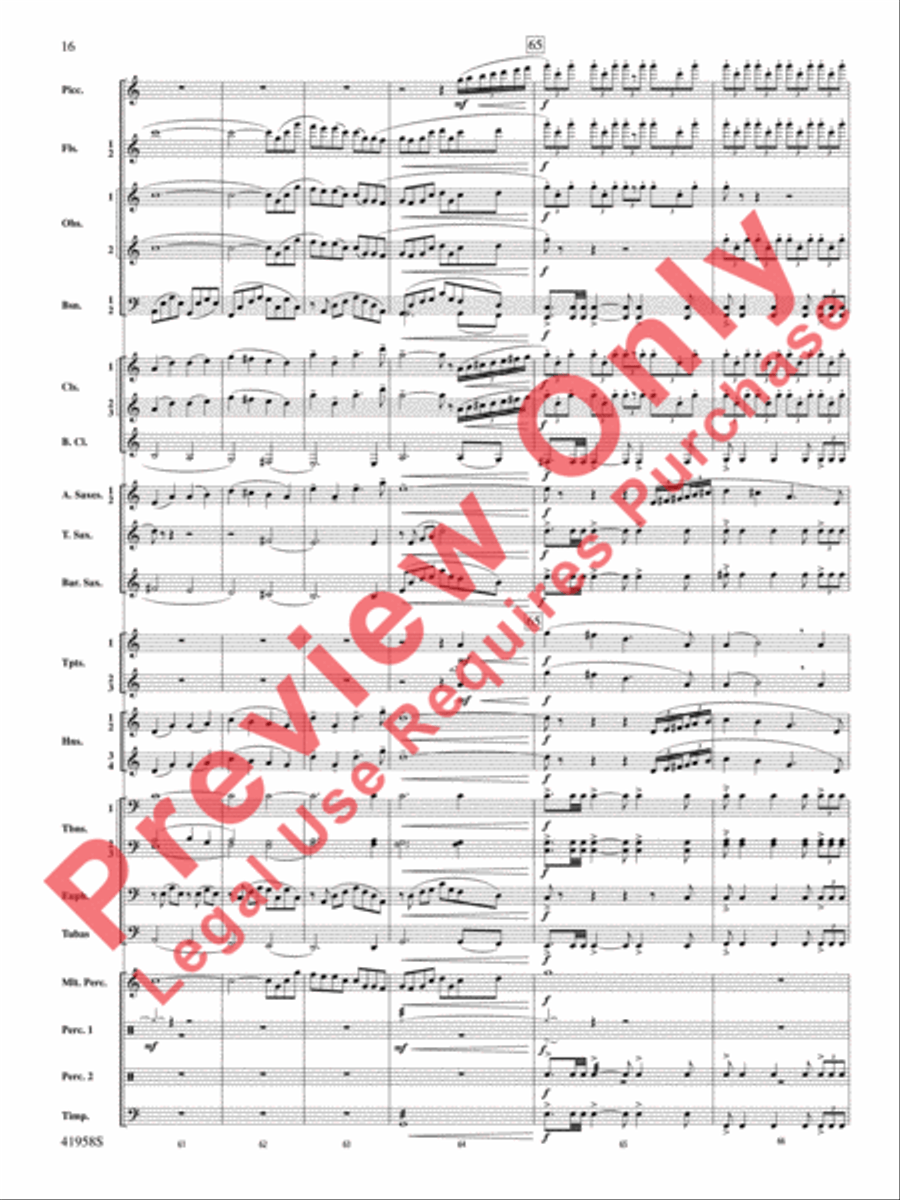God's Country Concert Band scores gallery preview page 17