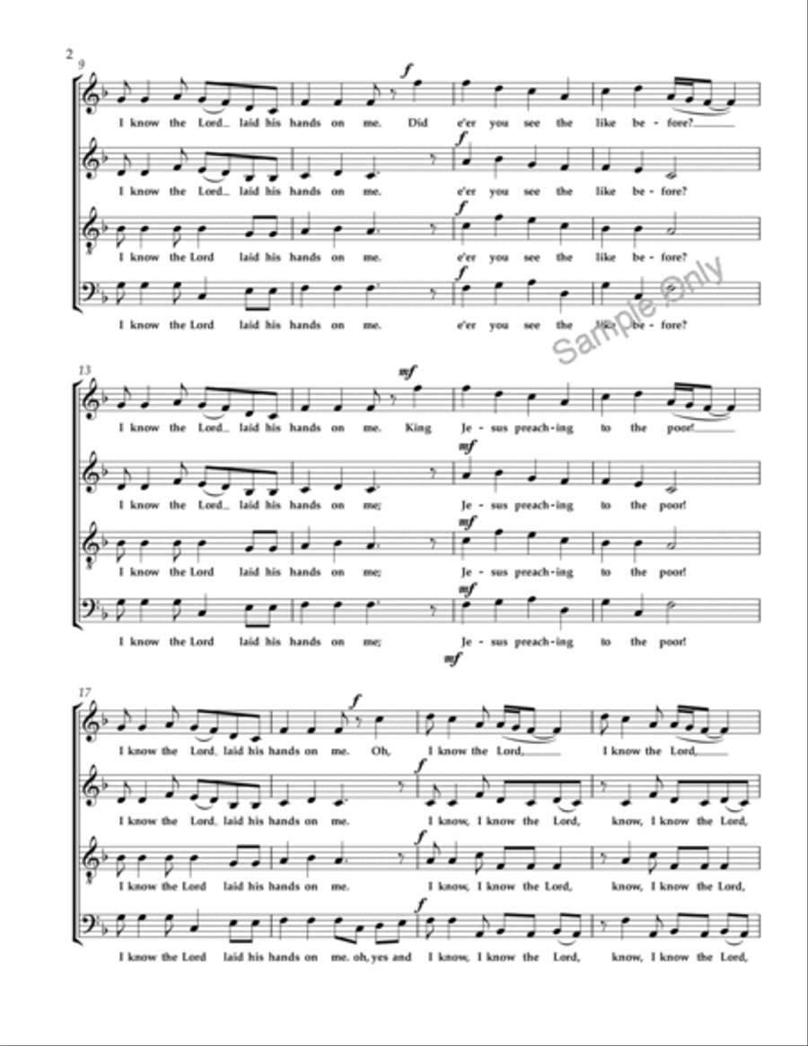 I Know The Lord I Know The Lord 4-Part scores gallery preview page 3