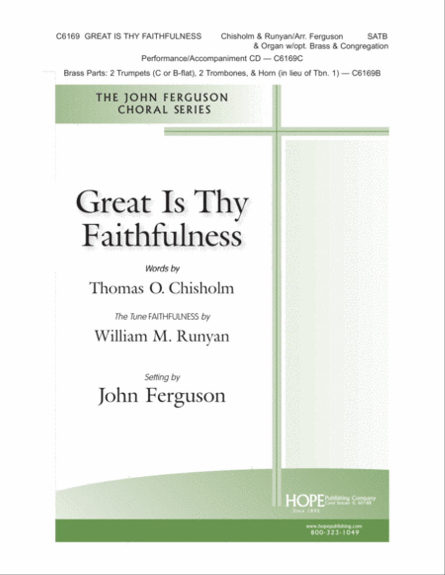 Great is Thy Faithfulness Choir scores gallery preview page 1