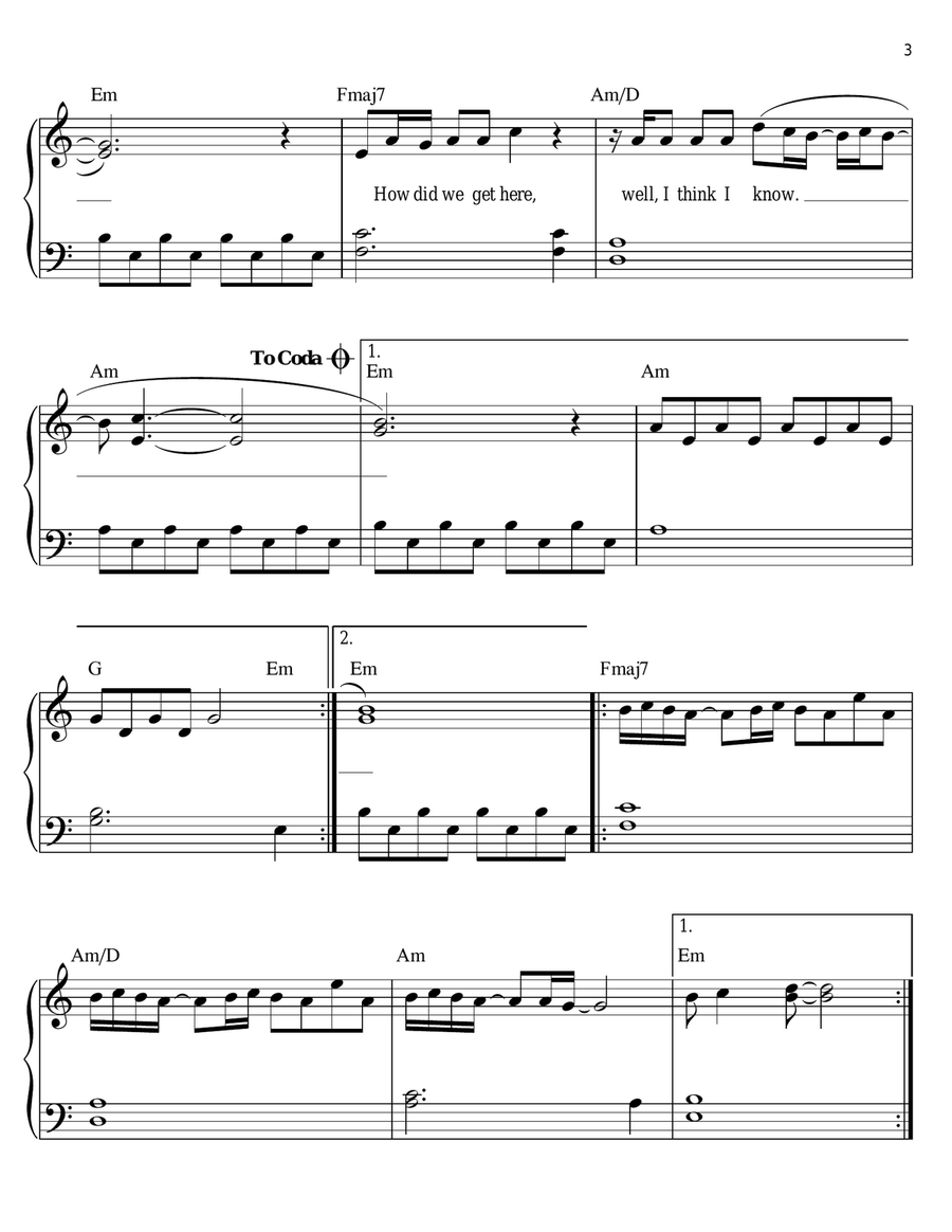 Decode Easy Piano scores gallery preview page 3