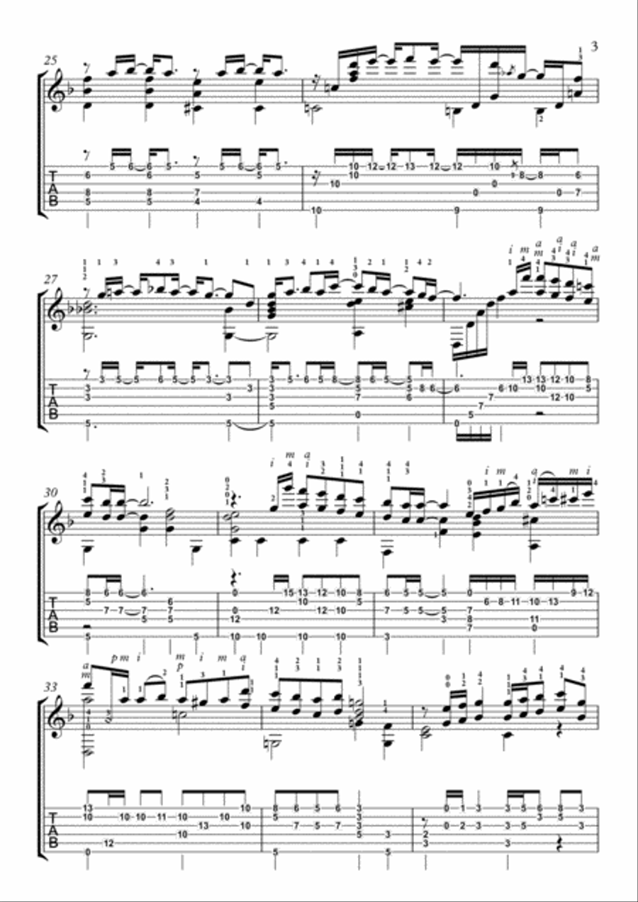 Sorry Seems To Be The Hardest Word Electric Guitar scores gallery preview page 3