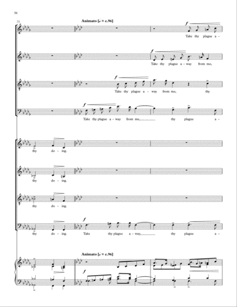 Songs of Farewell Divisi scores gallery preview page 72