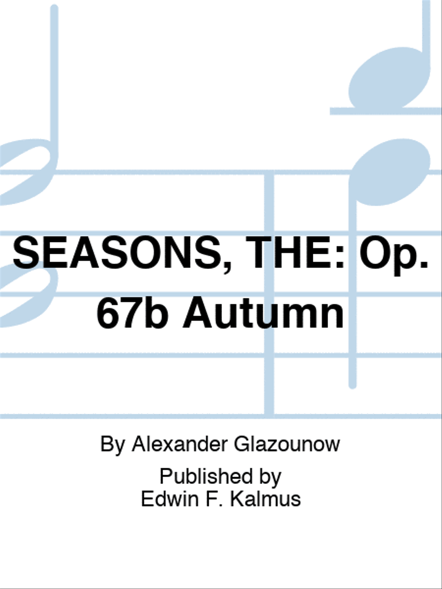 SEASONS, THE: Op. 67b Autumn Score scores gallery preview page 1