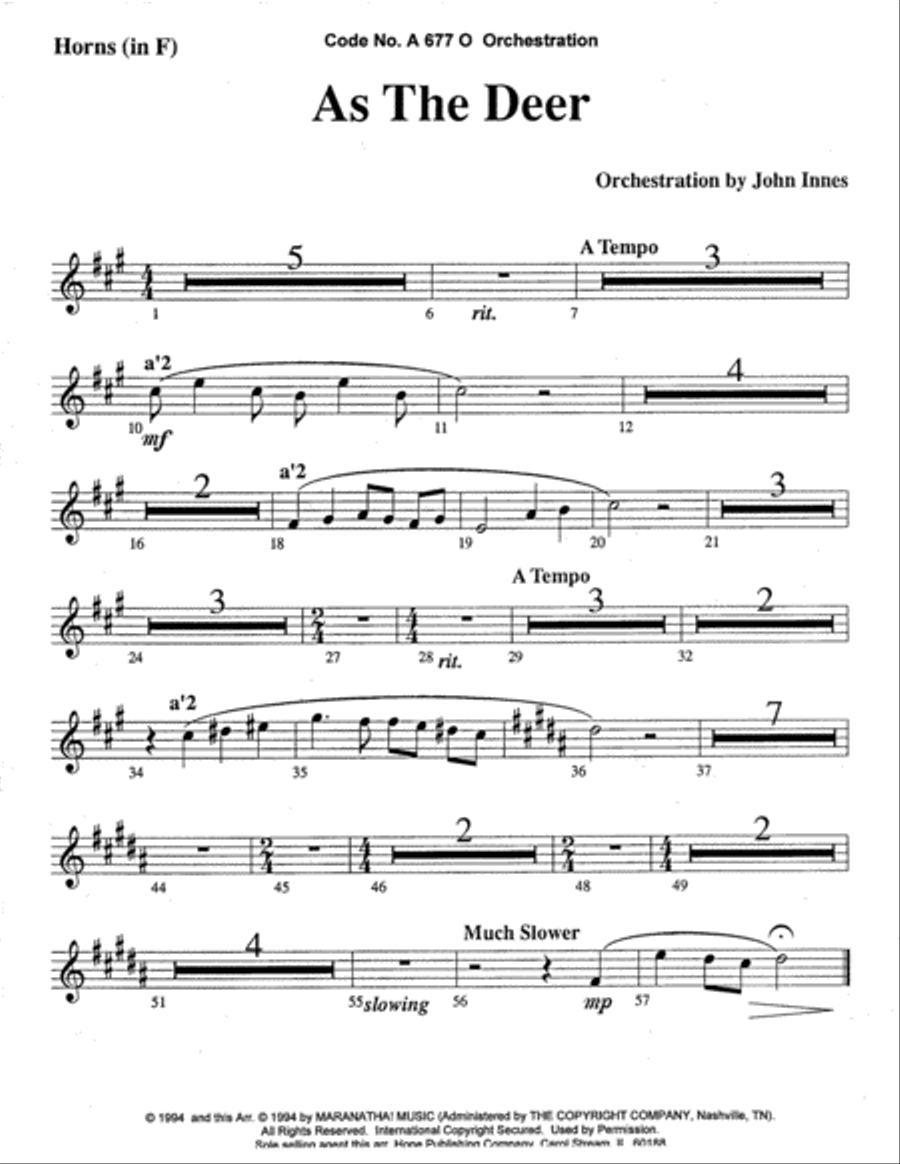 As the Deer As the Deer Choir scores gallery preview page 12