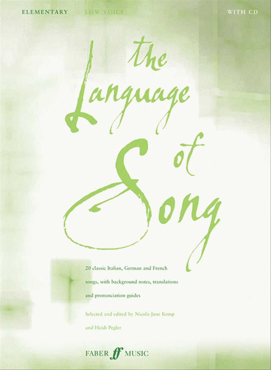The Language of Song - Elementary (Low Voice) Low Voice scores gallery preview page 1