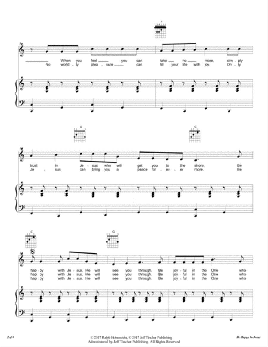 Be Happy In Jesus Voice scores gallery preview page 3