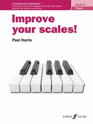 Book cover for Improve Your Scales! Piano, Grade 5