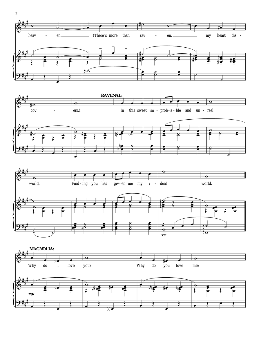 Why Do I Love You? Piano, Vocal scores gallery preview page 2