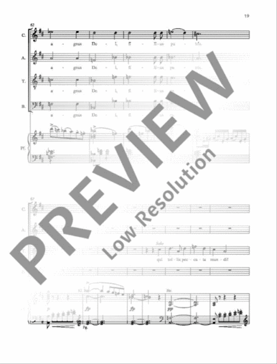 Missa sancta No. 2 G major 4-Part scores gallery preview page 20