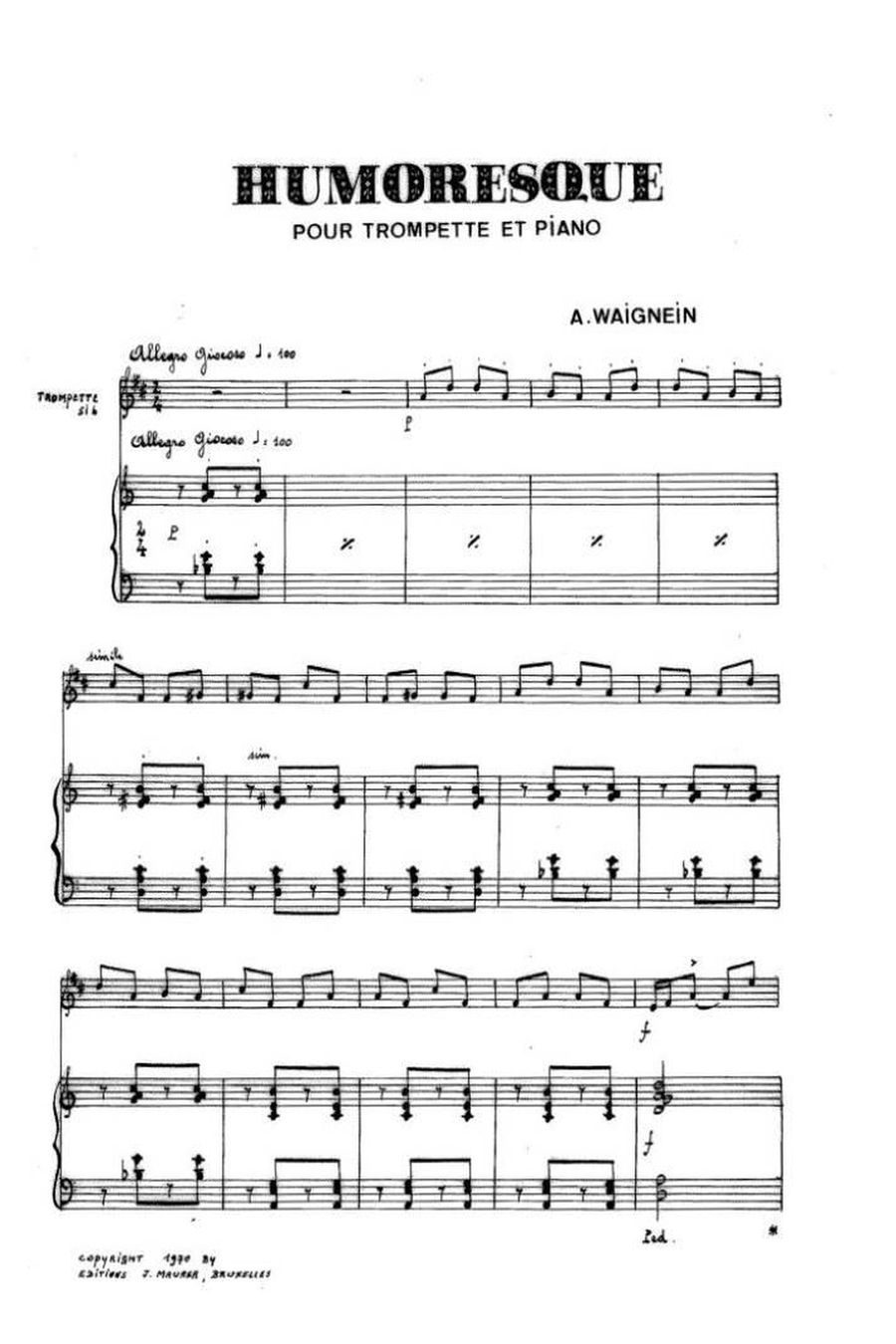 Humoresque Trumpet Solo scores gallery preview page 2