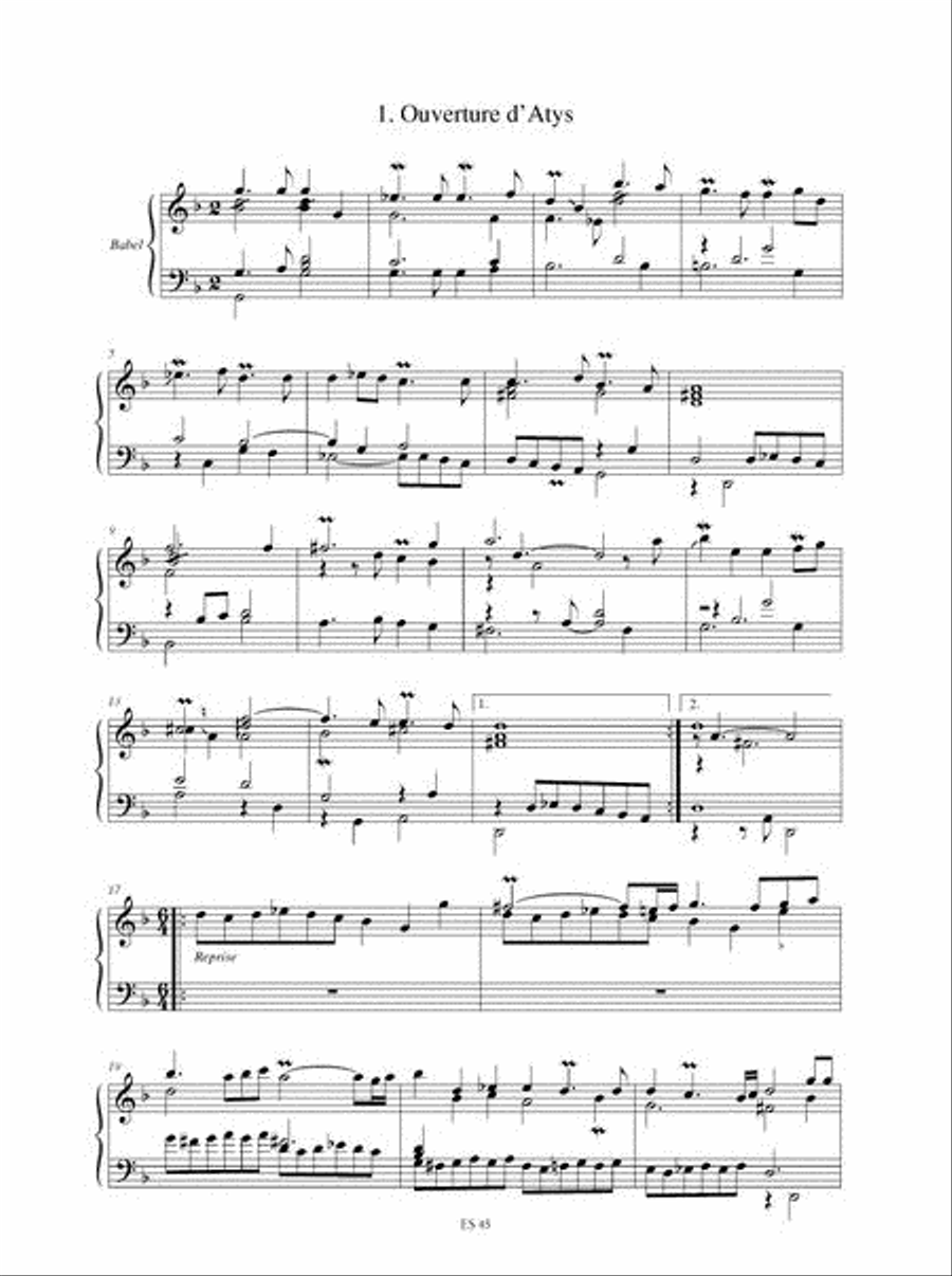 27 Operatic Pieces transcribed for Keyboard (17th-18th century)