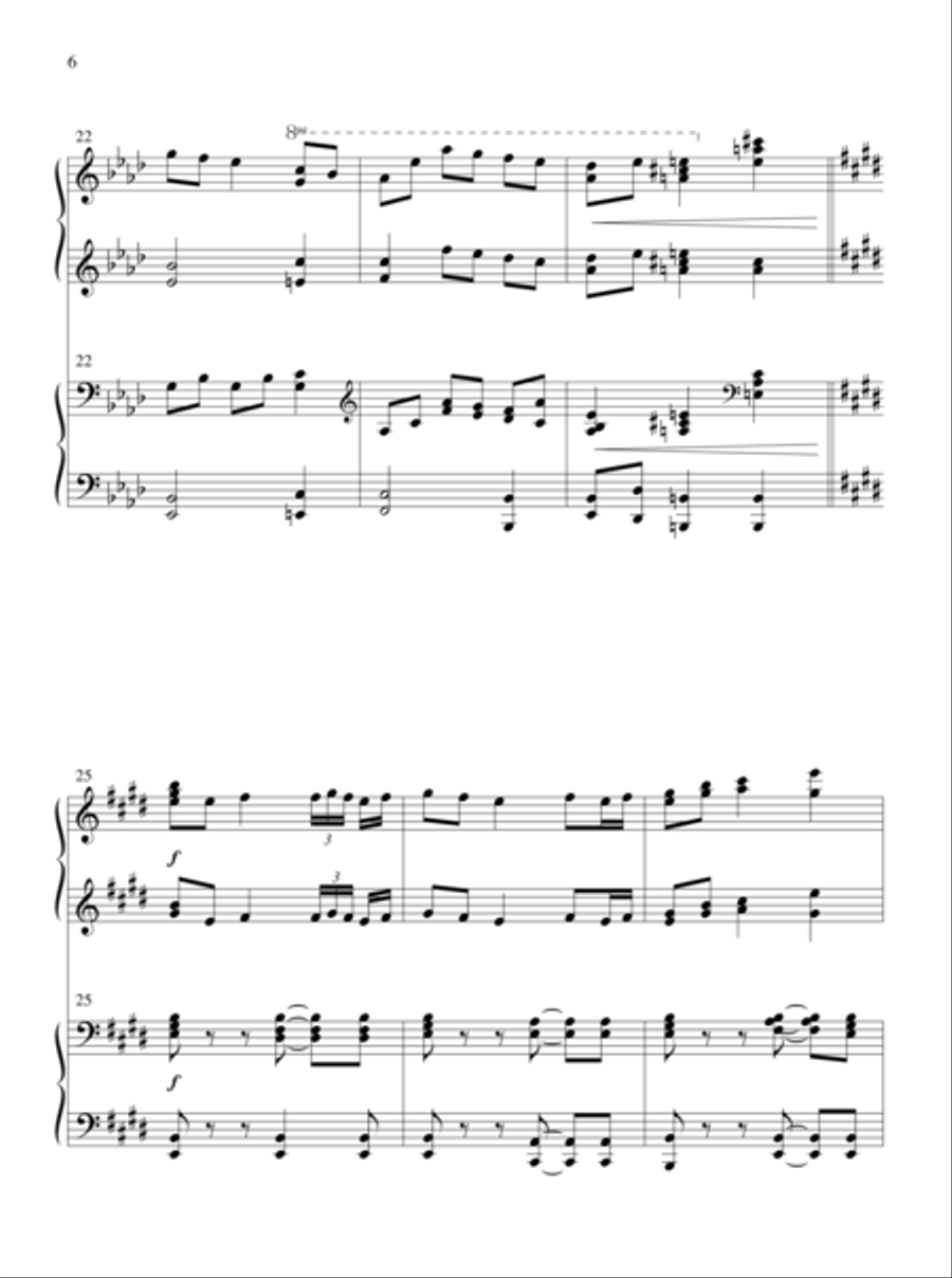 The Glories of My God and King Piano Duet scores gallery preview page 5