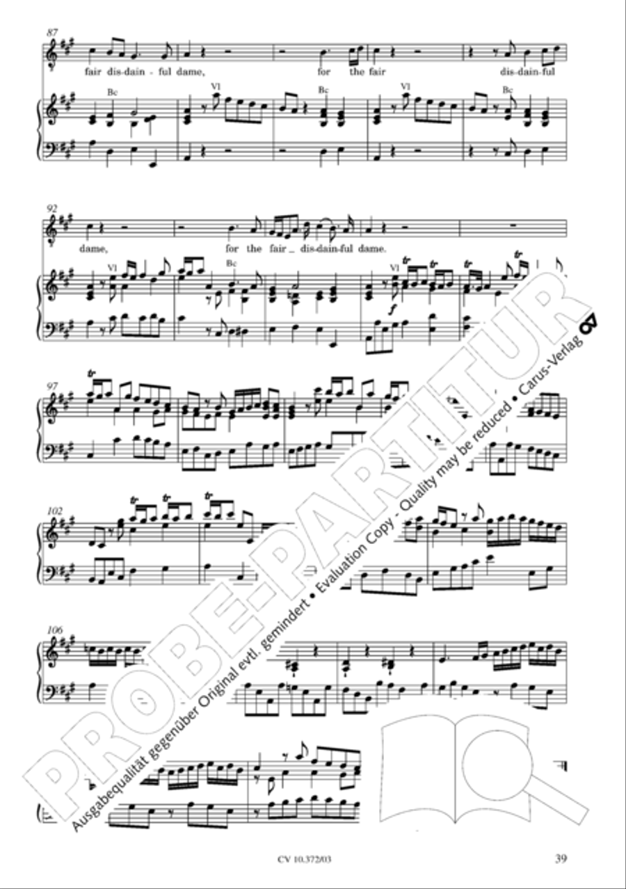 Ode for St. Cecilias Day 4-Part scores gallery preview page 40