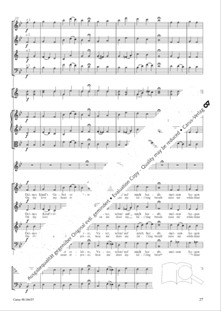 Hymn; Three sacred songs; fugue (Hymne; Drei geistliche Lieder und Fuge) Orchestra scores gallery preview page 28