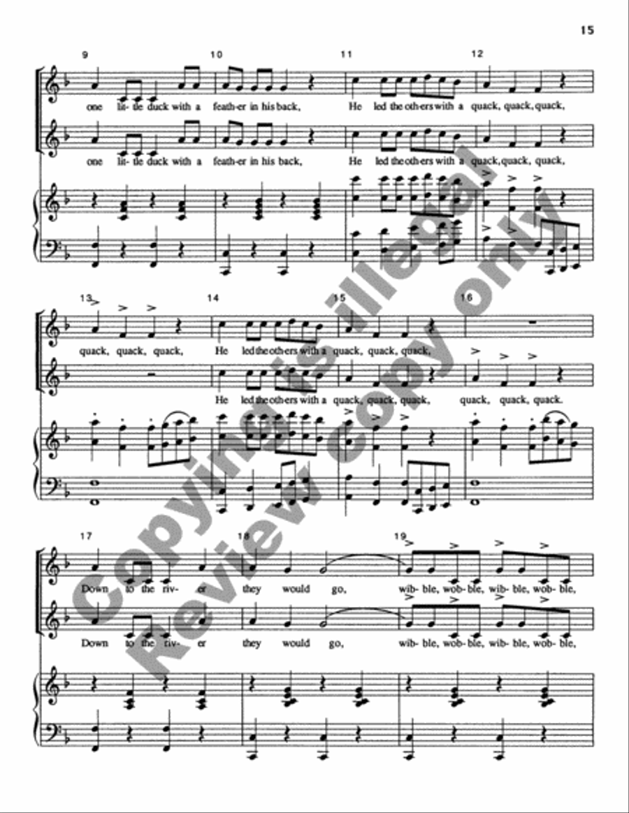 Kids Songs for Kids Kids Songs for Kids SSAA scores gallery preview page 9