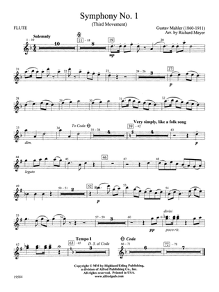 Symphony No. 1, 3rd Movement: Flute