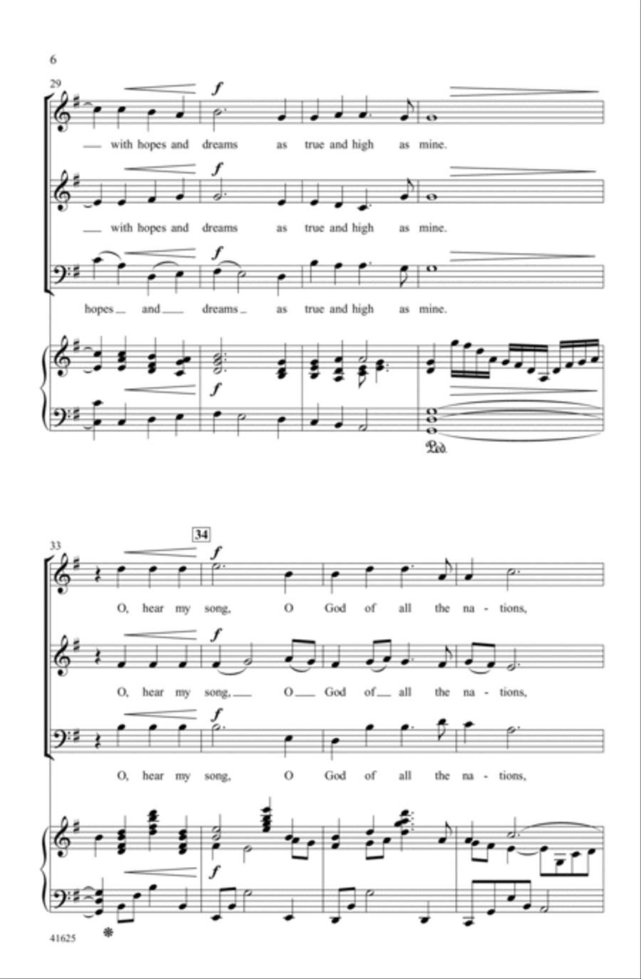 Song of Peace Song of Peace Choir scores gallery preview page 5