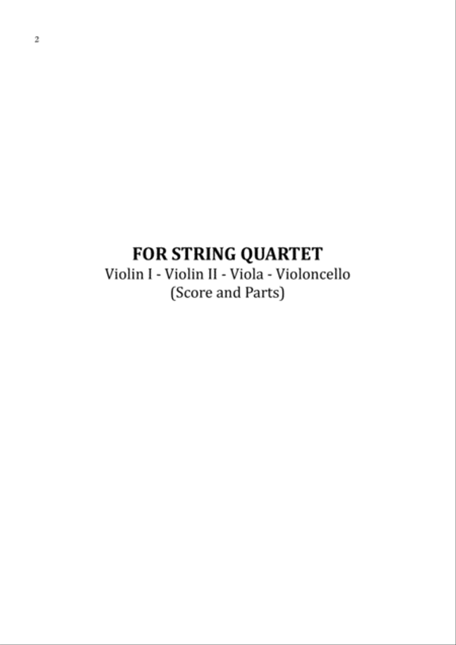 Wake Me Up Wake Me Up String Quartet scores gallery preview page 2