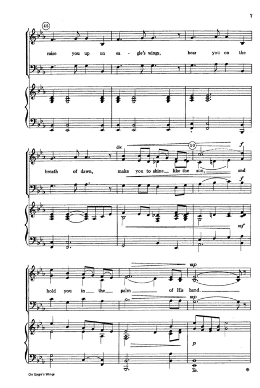 On Eagle's Wings On Eagle's Wings 4-Part scores gallery preview page 8