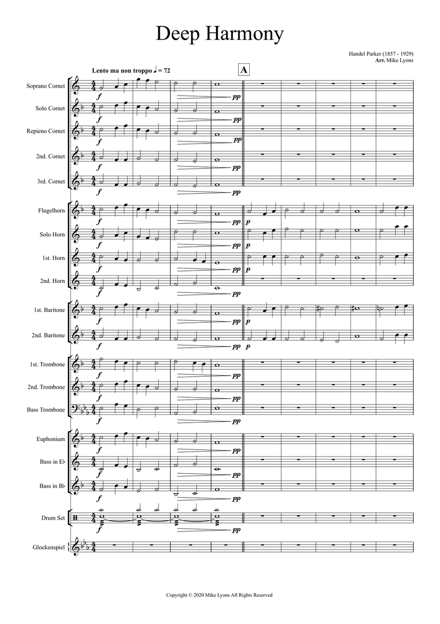 Brass Band - Deep Harmony Brass Band scores gallery preview page 3