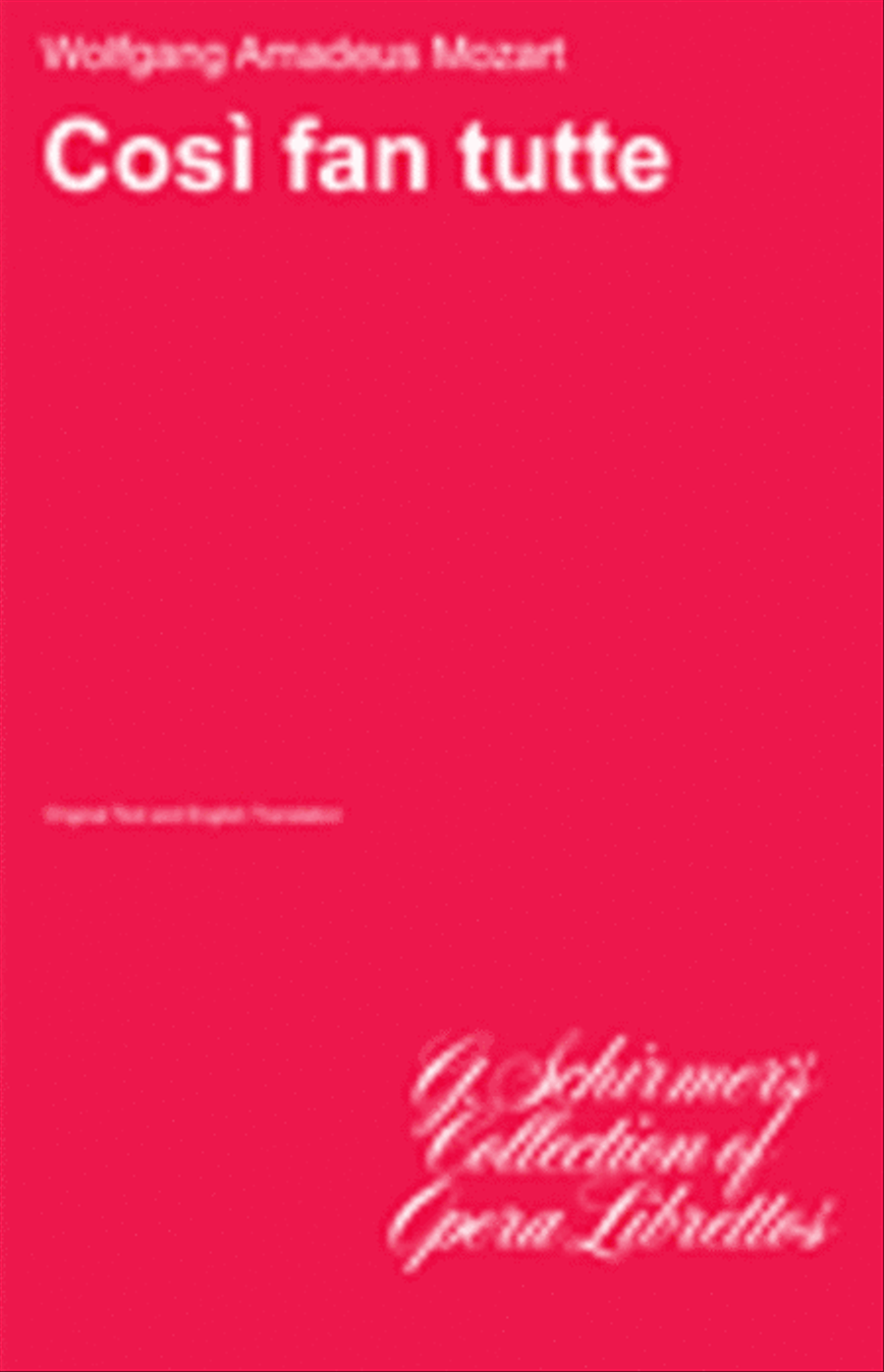 Così fan Tutte, K. 588 Voice scores gallery preview page 1
