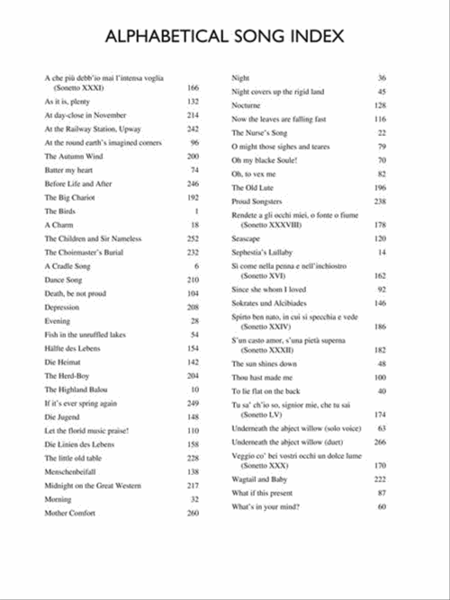 Benjamin Britten – Collected Songs Medium Voice scores gallery preview page 4