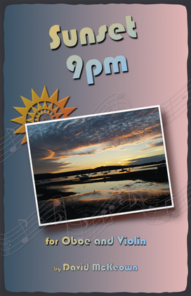 Book cover for Sunset 9pm, for Oboe and Violin Duet