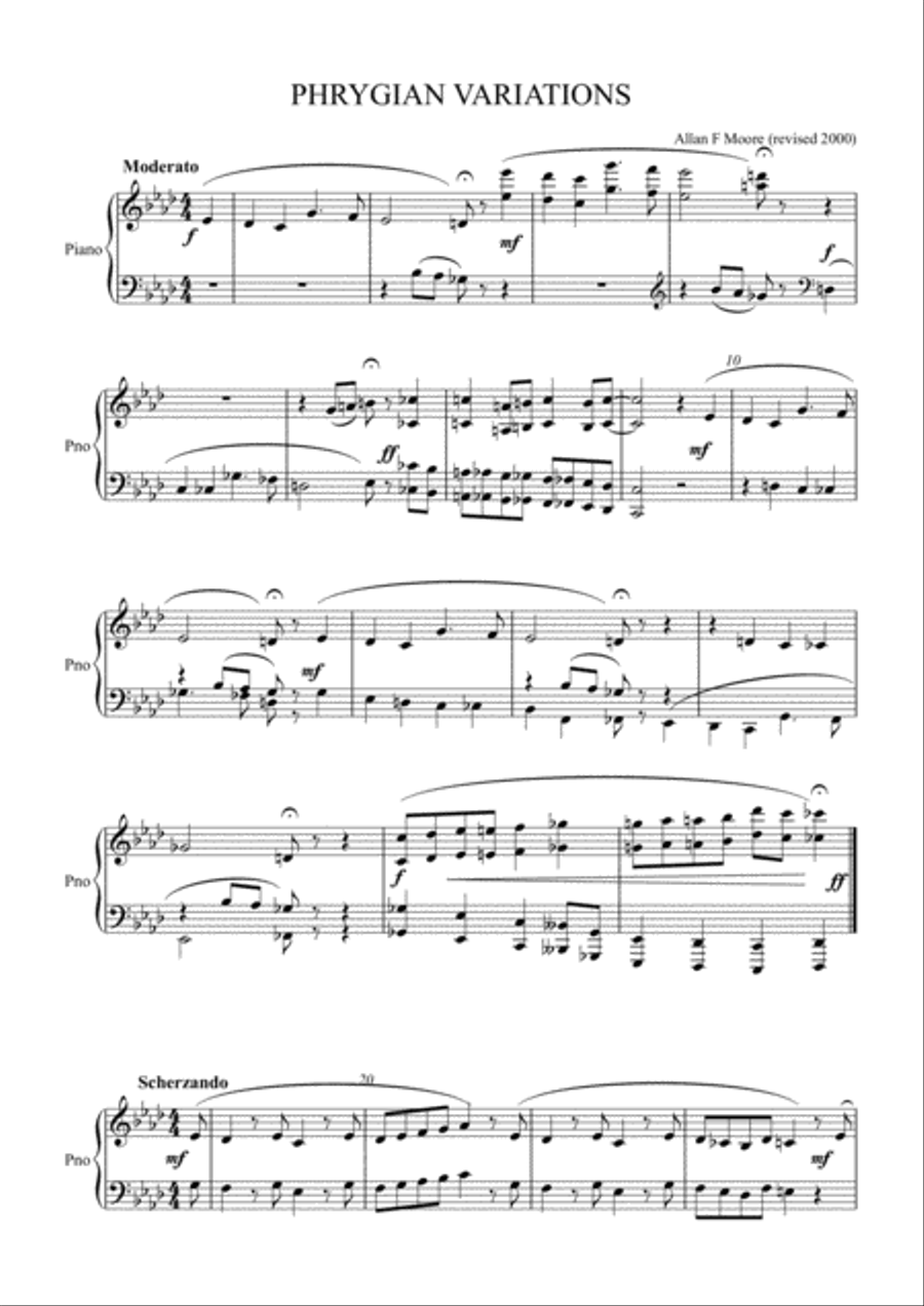 Phrygian Variations Piano Solo scores gallery preview page 2