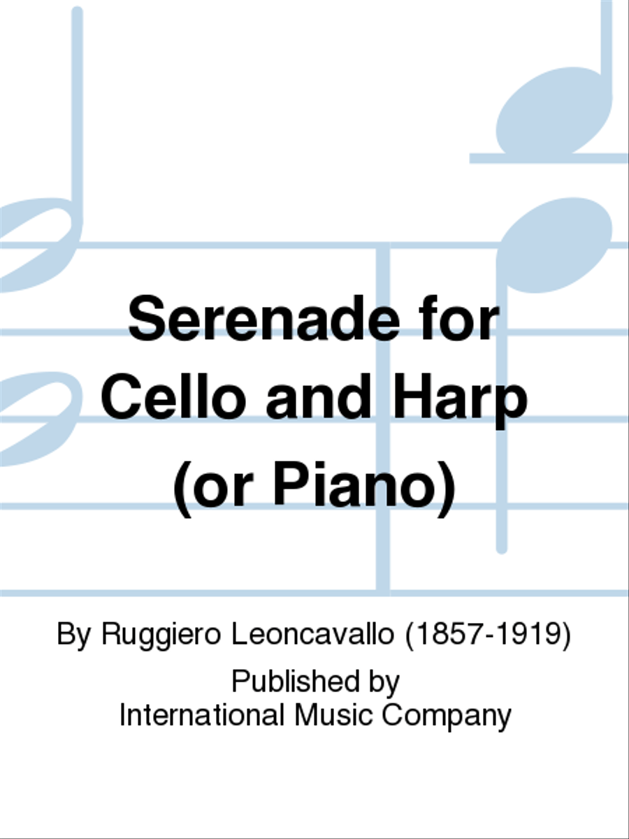 Serenade For Cello And Harp (Or Cello And Piano) Harp scores gallery preview page 1