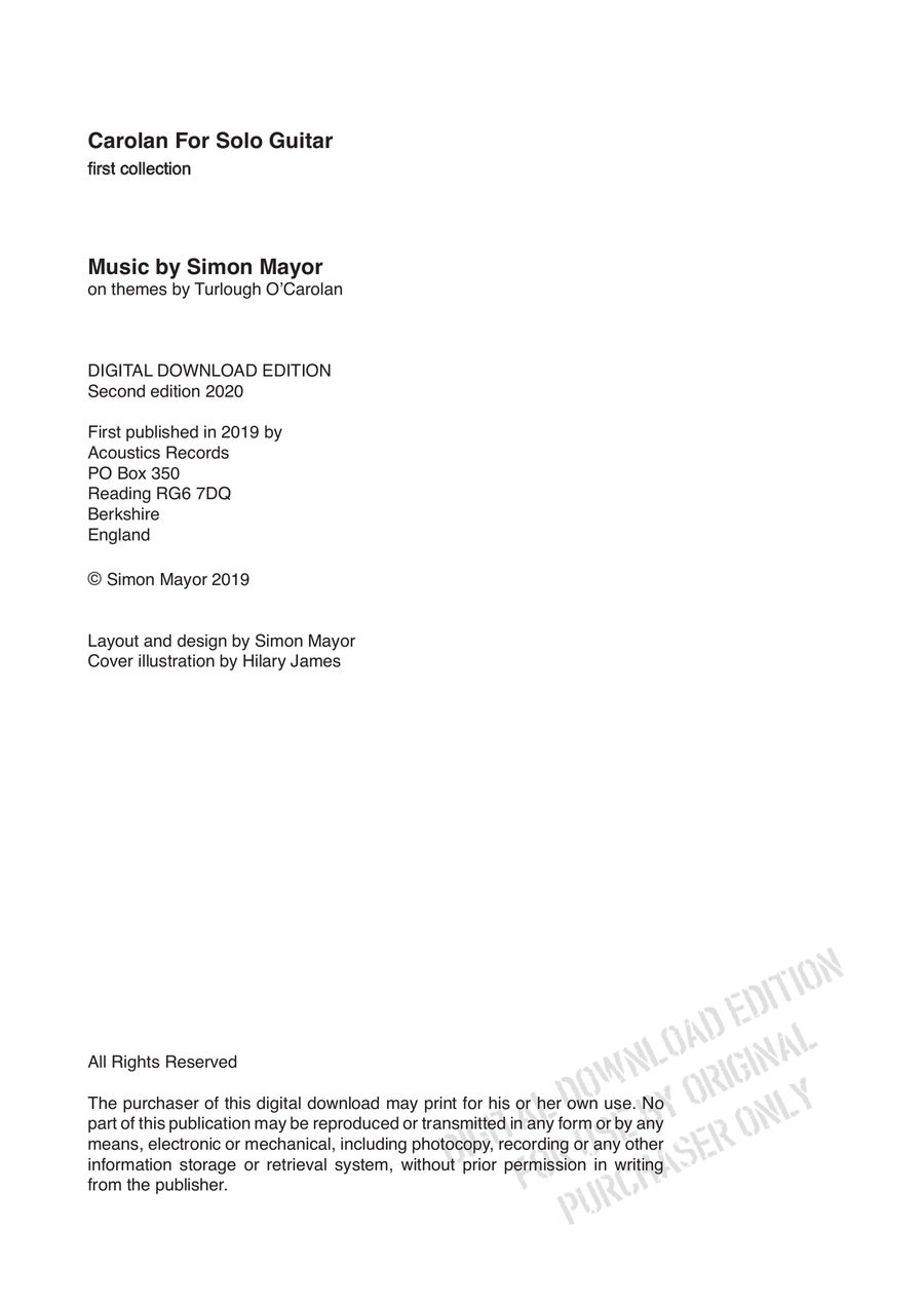 Carolan For Solo Guitar Acoustic Guitar scores gallery preview page 2