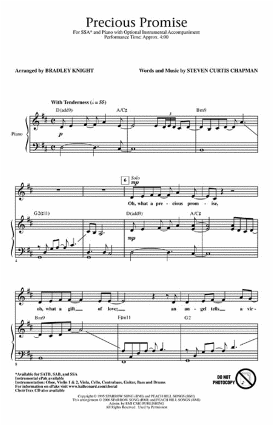 Precious Promise Precious Promise SSA scores gallery preview page 2