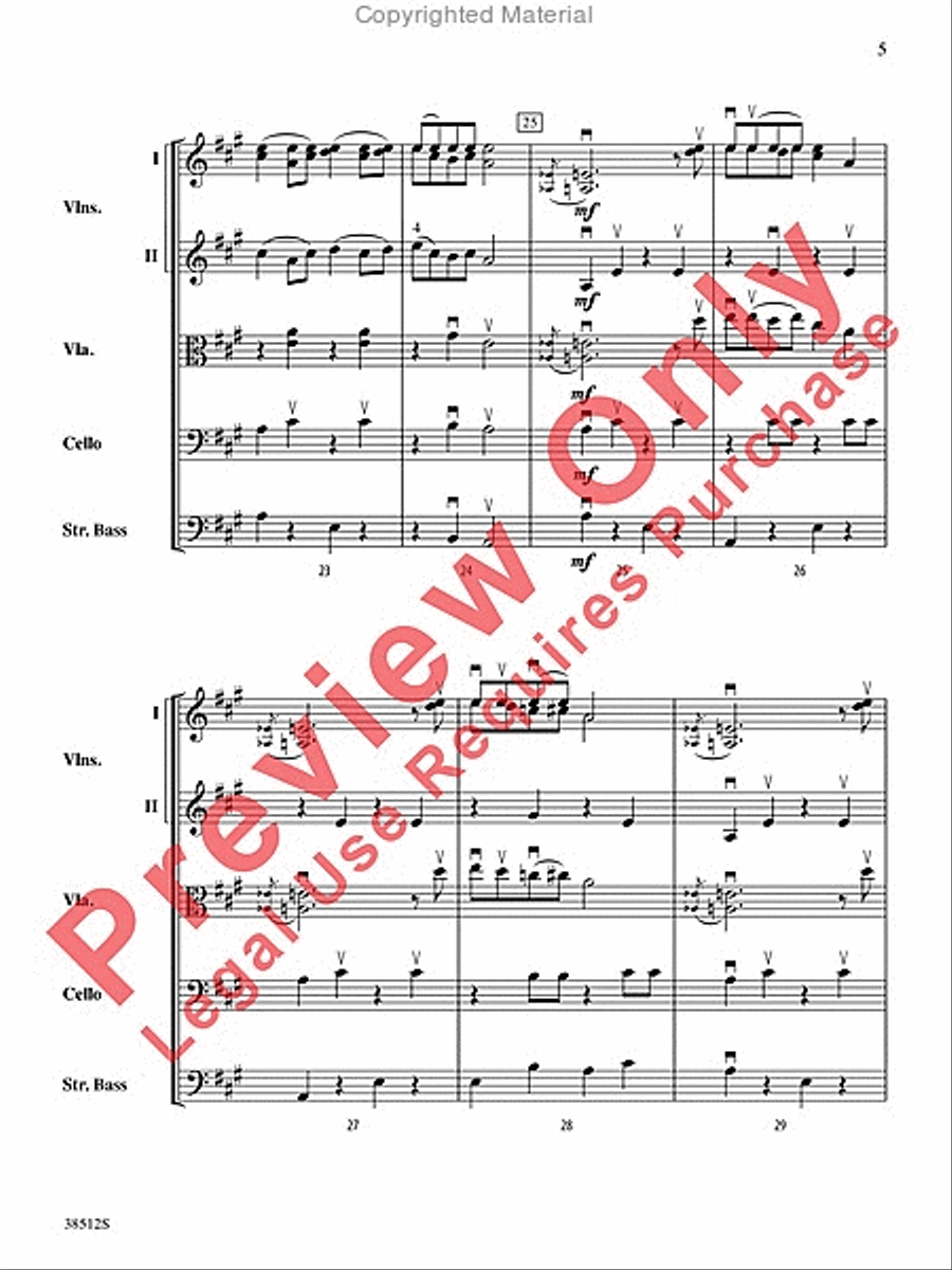 Bluegrass Fiddle Frenzy String Orchestra scores gallery preview page 6