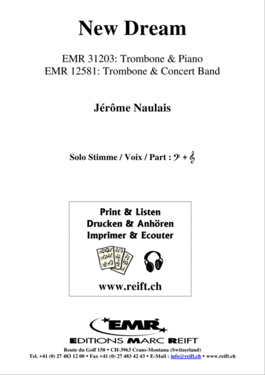 New Dream Piano Accompaniment scores gallery preview page 1