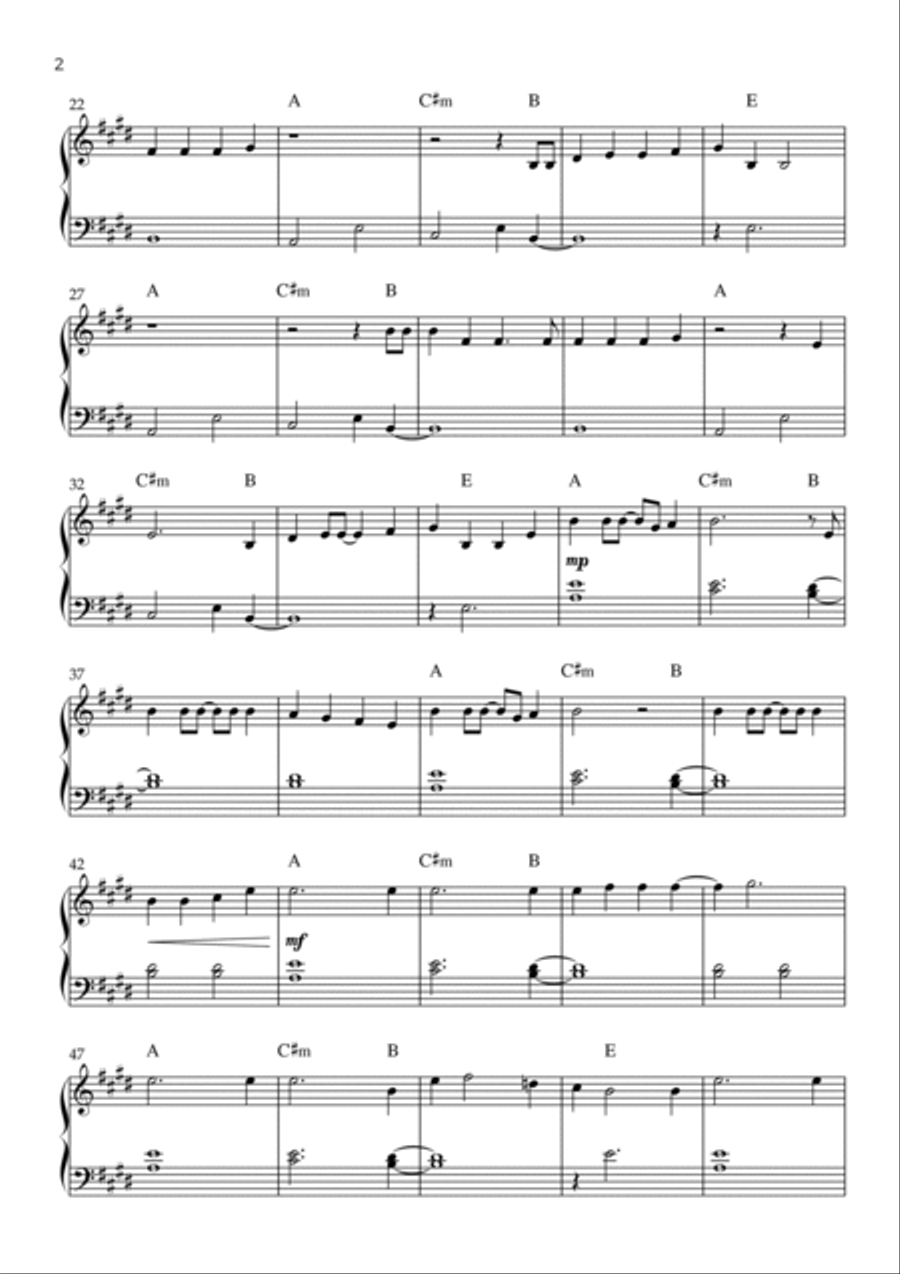 My Universe Easy Piano scores gallery preview page 2