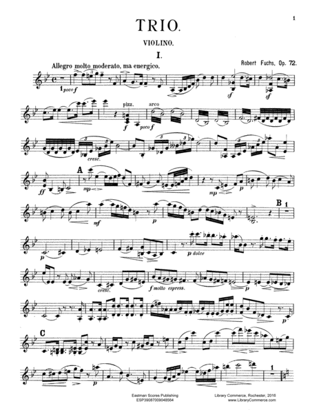 Trio fur Pianoforte, Violine und Violoncell. Op. 72