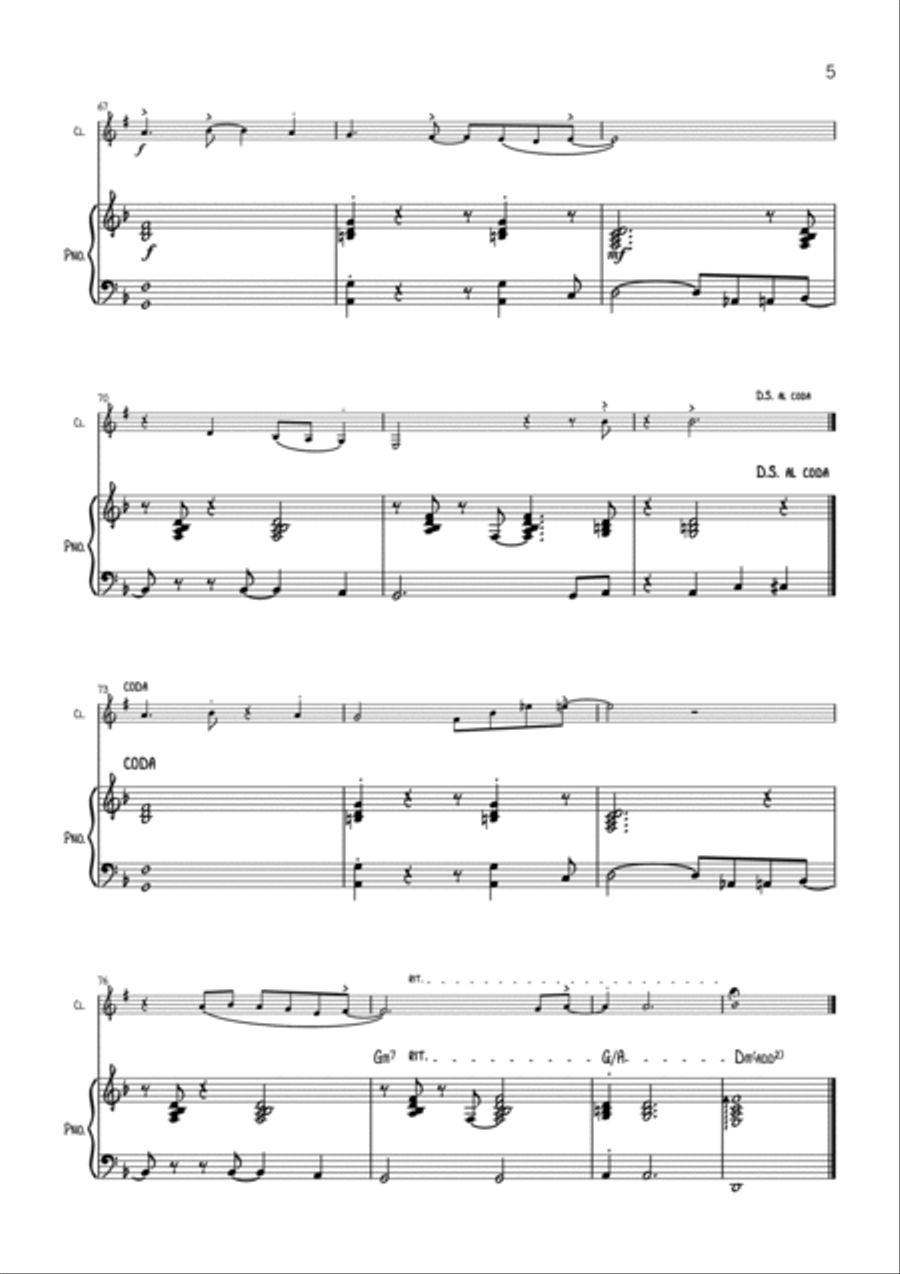 We Three Kings B-Flat Clarinet scores gallery preview page 5