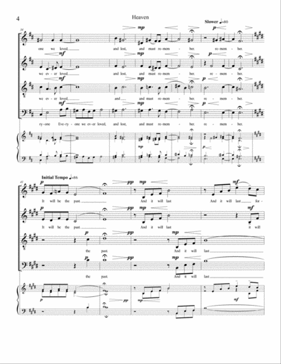 Heaven 4-Part scores gallery preview page 6