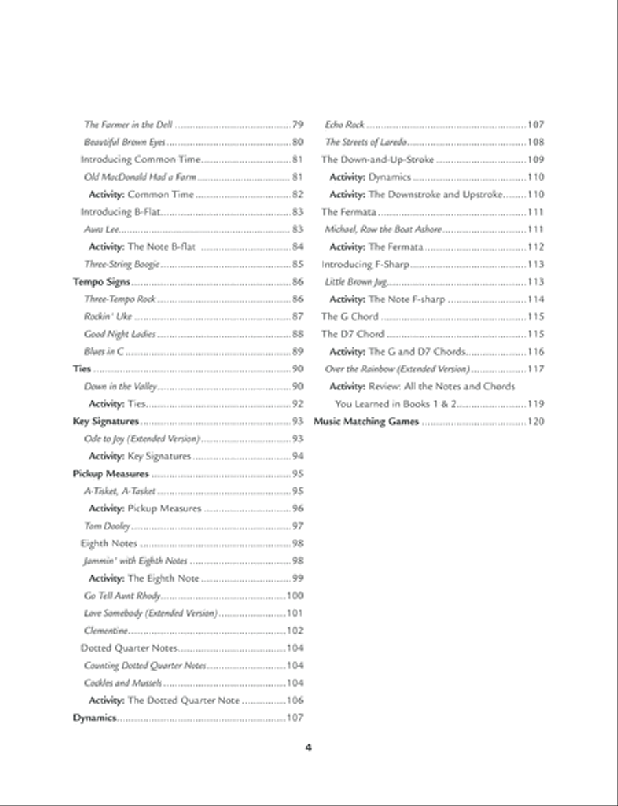 Alfred's Kid's Ukulele Course Complete Ukulele scores gallery preview page 4