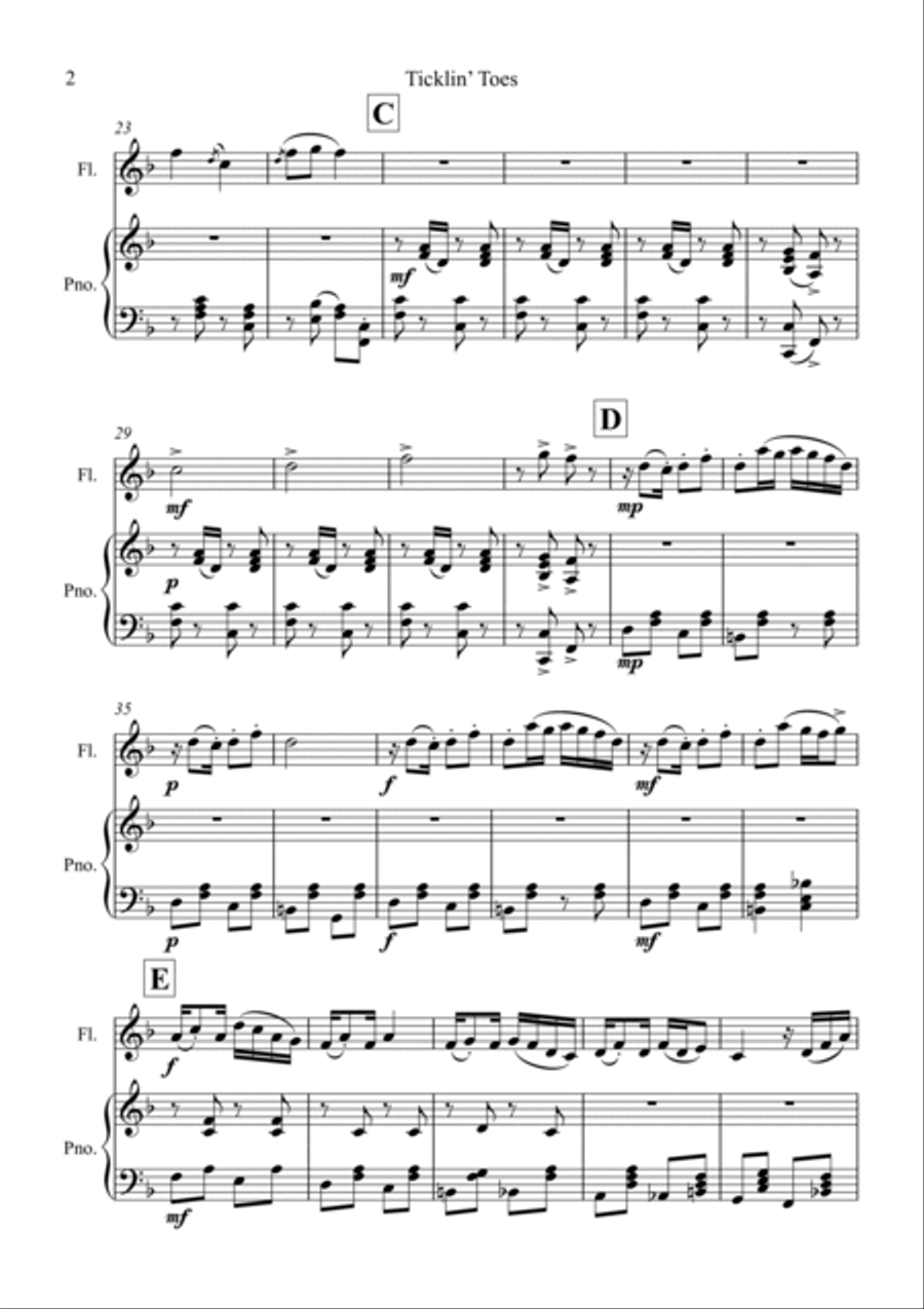 Ticklin’ Toes Chamber Music scores gallery preview page 2