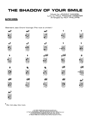 The Shadow of Your Smile (from The Sandpiper): Guitar Chords